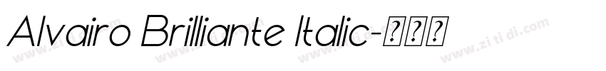 Alvairo Brilliante Italic字体转换